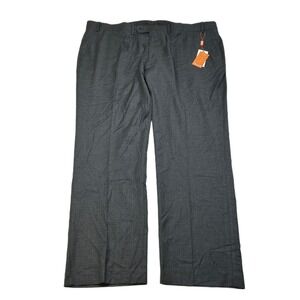Tallia Dress Pants Mens 44x30 Dark Gray Stretch Classic‎ Fit NEW